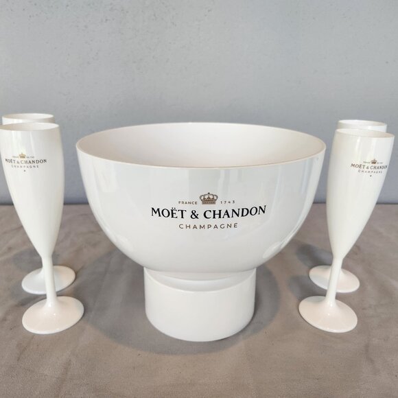 Moet & Chandon Other - Moët & Chandon Ice Imperial "Great Bubble" Champagne Bucket MATTE WHITE …